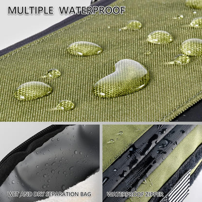 Dinictis Toiletry Bag For Men, Travel Toiletry Bag, Shower Bag, Hygiene Bag, Dopp Kit, Shaving Kit, Small Tactical Bag, EDC Military Molle Pouch, Jungle Green, Military