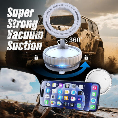 KTEBO Strong Magnetic Phone Holder for Your Car, 360° Adjustable Car Phone Holder for iPhone Magsafe, Additional 3 Spare Magnetic Rings Worry-Free Replacement of Phone Cases - Suitable for All Phones