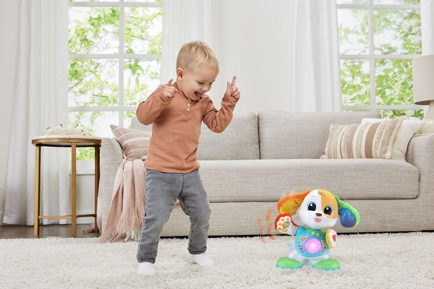 LeapFrog Dance Around Learning Hound Toy - Dancing Puppy, Musical Toy - 619403 - Multicoloured