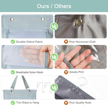 Legging Organizer and Storage, T-Shirt Organizer with 26 Roll Compartments for Yoga Pants, Tank Top, Towel, Underwear, Shirt (Grey)