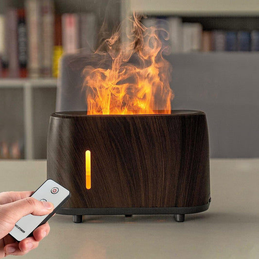 Shiawase Aroma Diffusers, Essential Flame Diffuser, Oil Diffuser Humidifier for Home Rome, Long Lasting USB, Remote Control, 3 Modes