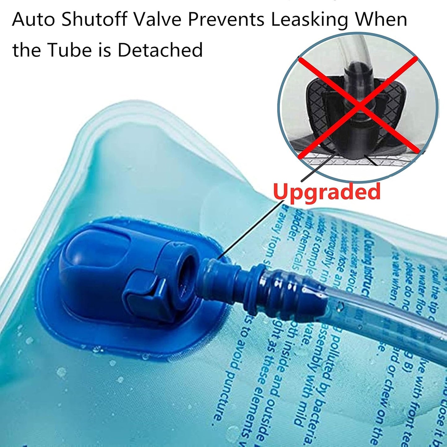 TANNOZHE Hydration Bladder Water Bladder Leak Proof Water Reservoir,BPA Free Hydration Pack Replacement,Sports Travel Reservoir Hydration Bag Pack Hiking,Outdoor