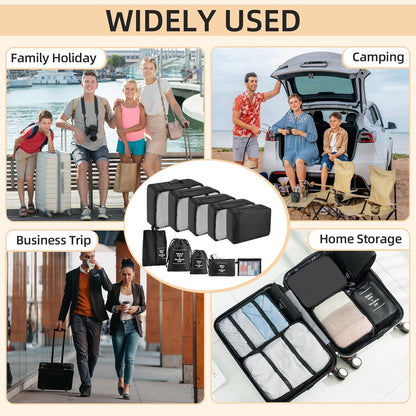 10 Piece Space-Saving Suitcase Organizer, Travel Suitcase, Packing Cubes for Cosmetics, Underwear, Clothes, Bags, Shoes, Travel Useful Accessories
