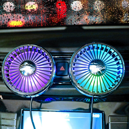 Portable Fan For Car - USB Car Air Outlet Fan - 15V Long-lasting Ventilation Device For Truck RV Vehicle Camping Travel