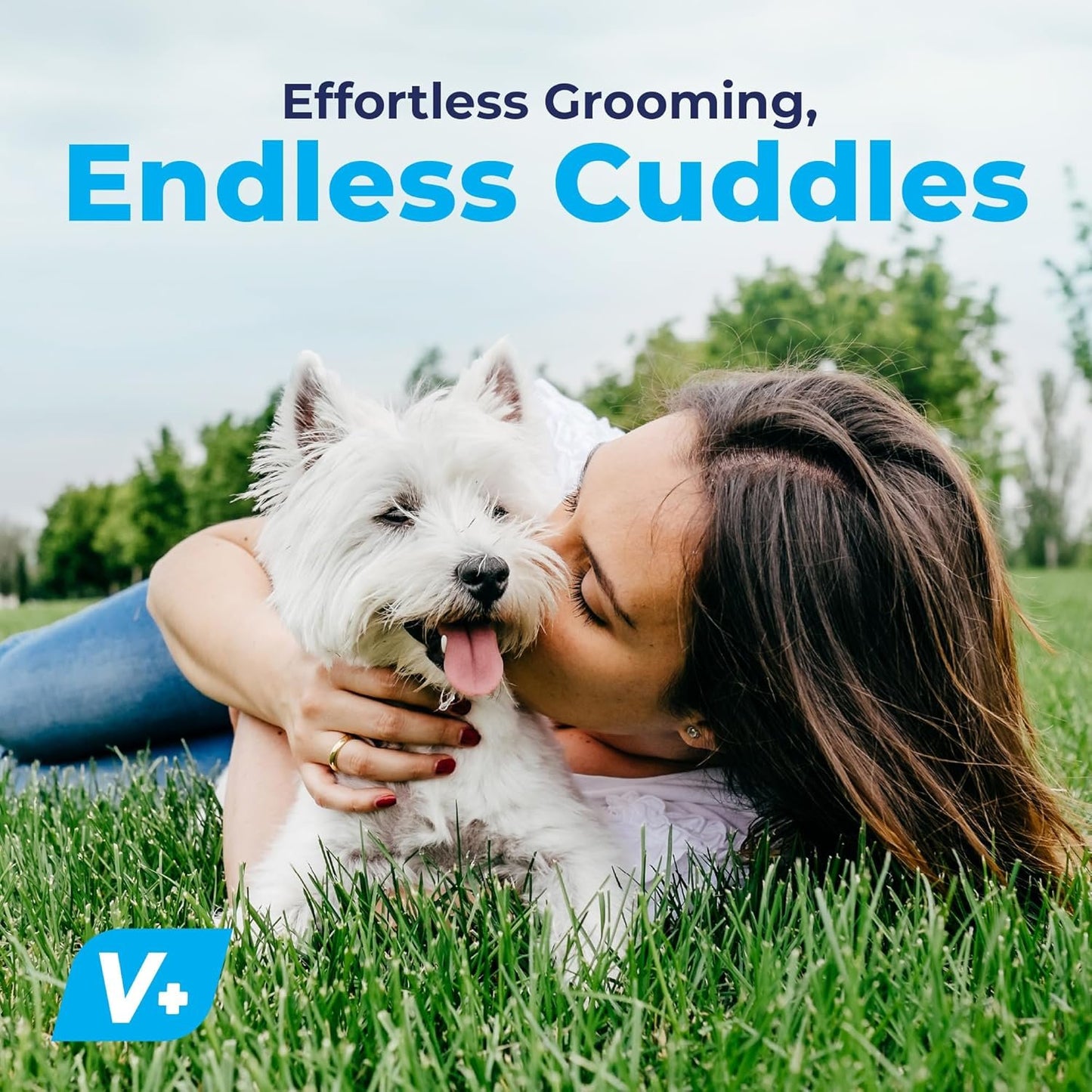 Furbliss Hygienic Pet Wipes for Dogs & Cats, Cleansing Grooming & Deodorizing Hypoallergenic Thick Wipes with All Natural Deoplex Deodorizer by Vetnique Labs (100ct, Refreshing Scent)