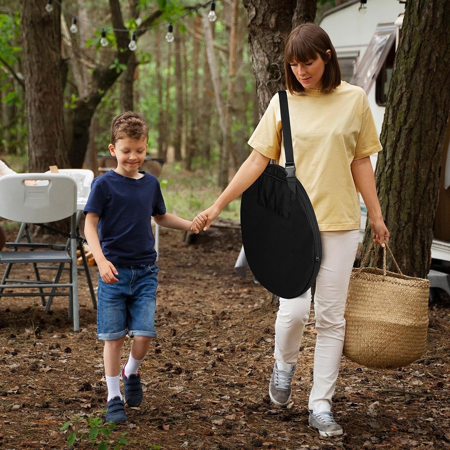 Privacy Shower Tent Bag, Pop-up Carry Case, Durable Nylon Storage, Lightweight Travel Organizer, Camping Necessary, Beach Gear Holder, Outdoor Adventure Backpack, Ideal for Hiking