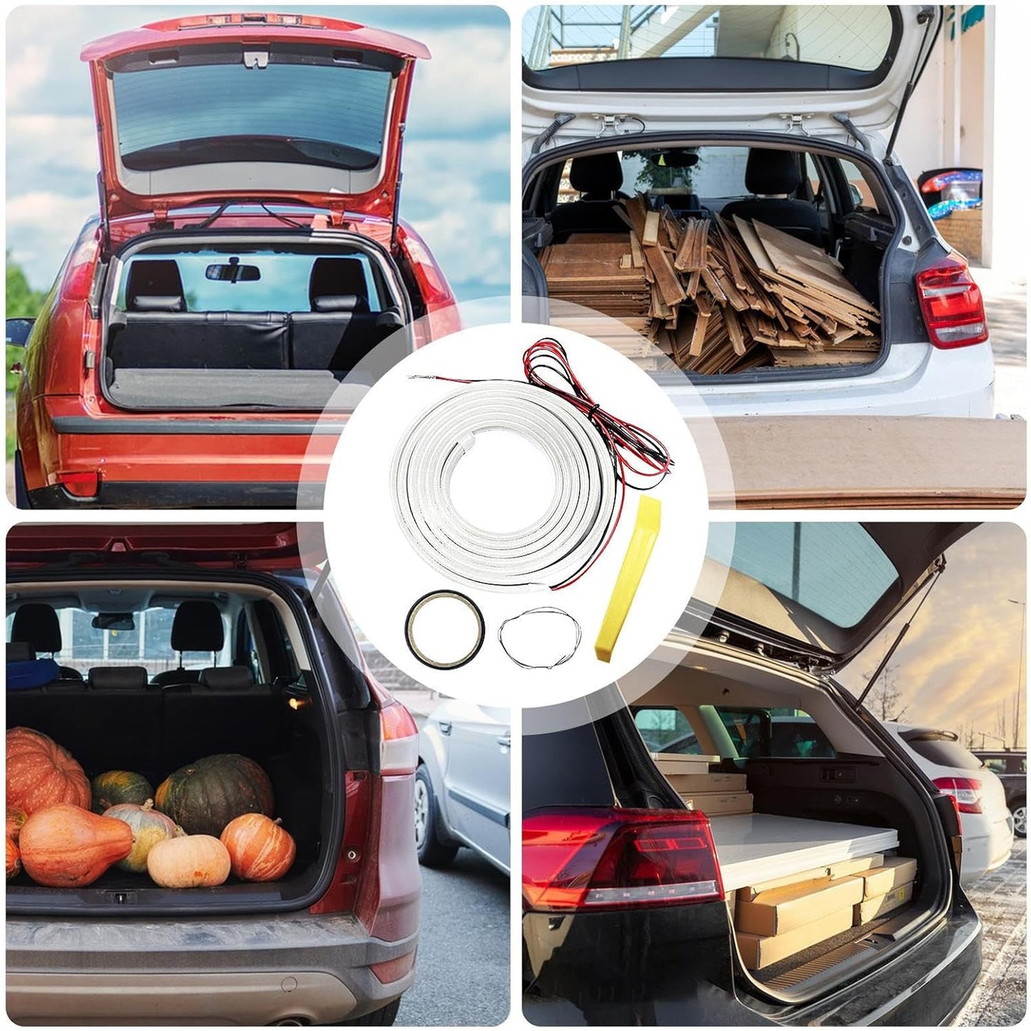 Trunk Light Strip - Dynamic Flowing Car Trunk Light Strip - Waterproof Auto Interior Illumination Accessories For Vehicles Sedan Handless Lighting Solution: Featuring Advanced Smart Sensors, This