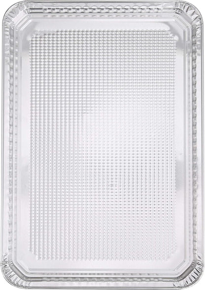 Glad Disposable Bakeware Aluminum Rectangular Cookie Sheets for Baking and Roasting, 12 Count-16" x 11" x 0.25" - Textured, Made from Aluminum - Baking Sheets, Baking Pans, Foil Cookie Sheet