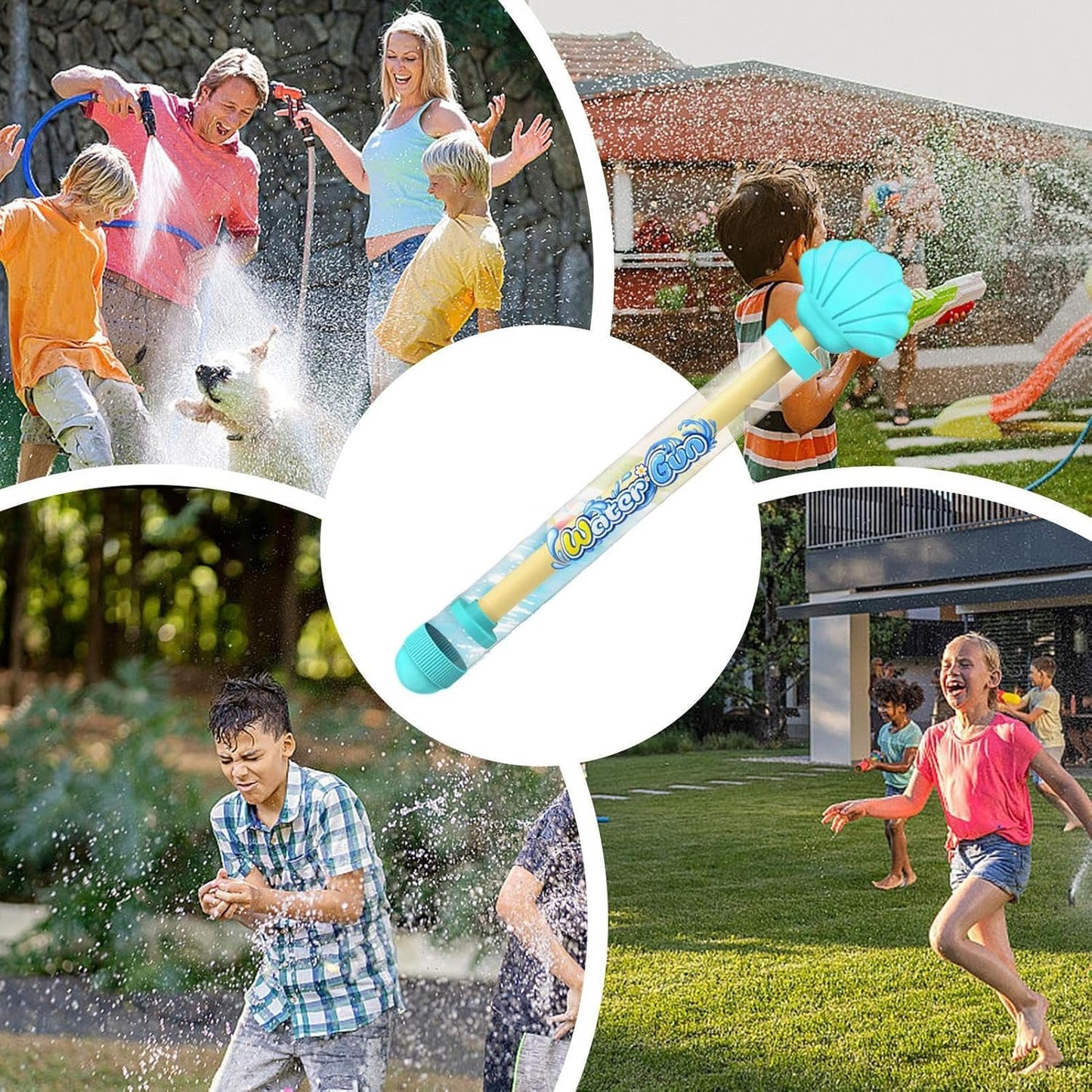 Water Squirter, Large Capacity Pull-Out Water Shooter Fun Summer Toy for Kids Outdoor Play, Colorful Beach Game Boys, Girls, Pool Parties, Backyard Fights, Travel Use 13.78x2.56x1.38in