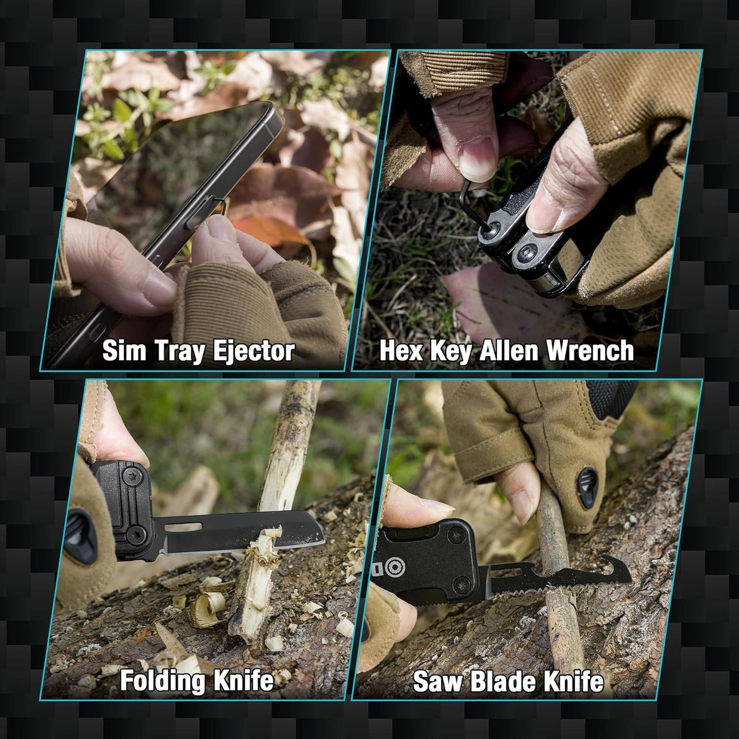 DuraTech 16 in 1 Multitool Pocket Knife