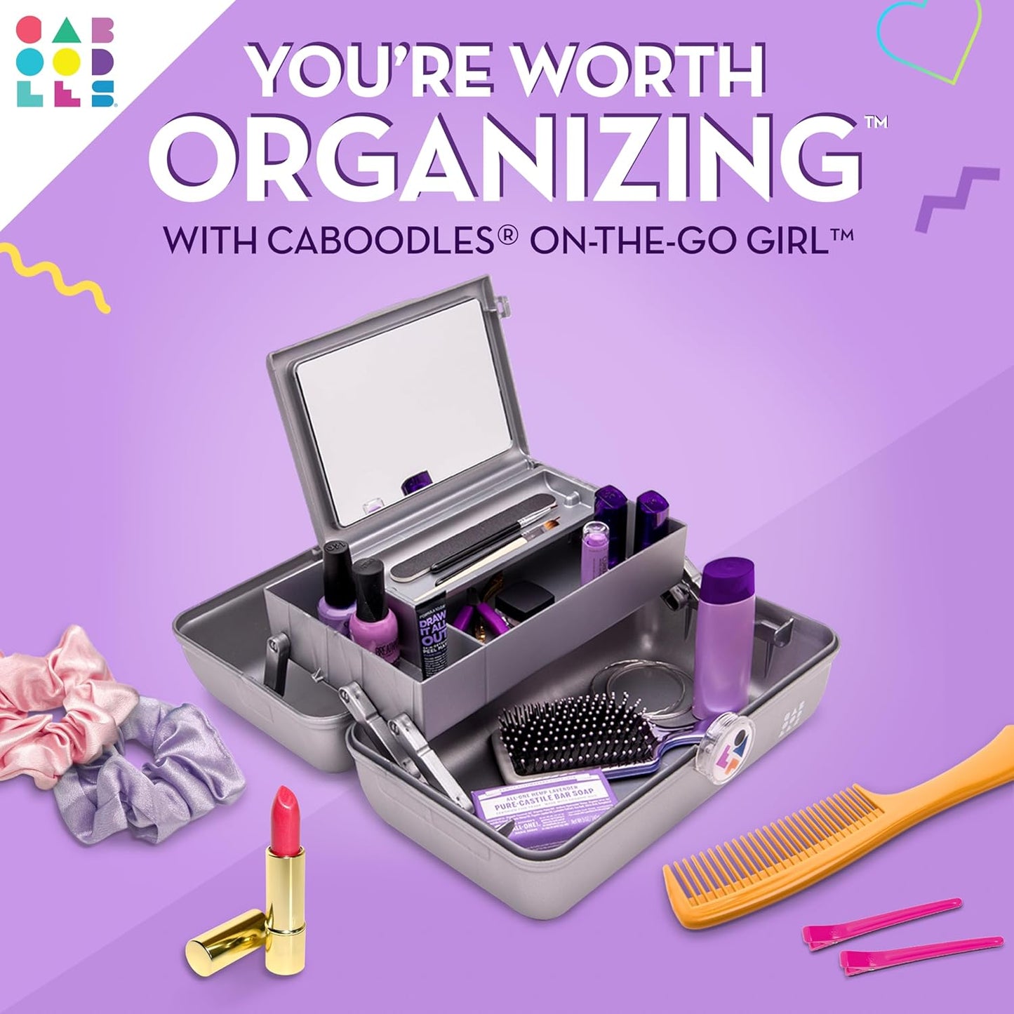 Caboodles Twilight Disco - On-the-go Girl Costmetic Organizer Make-up & Accessory Carry Case