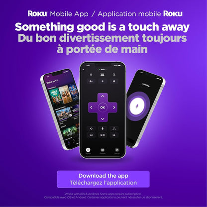 Roku Streaming Stick 4K 2022 (Official Manufacturer Product) | Streaming Device 4K/HDR/Dolby Vision with Voice Remote with TV Controls and Long-Range Wi-Fi