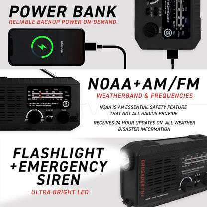 72HRS Deluxe Emergency Preparedness Kits - 3 Day Survival Backpack or Bug Out Bags for Earthquake, Hurricane, Tornado, Flood, Tsunami, Wildfire, Bad Weather and Other Disasters (1 Person, Black)