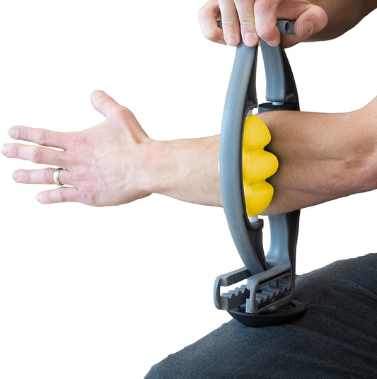 Rolflex Pro W/Dual Stability Rollers (DSR) - Best Myofascial & Trigger Point Full Body Tool - Foam Roll Over 95% of Your Body with Leverage Instead of Gravity