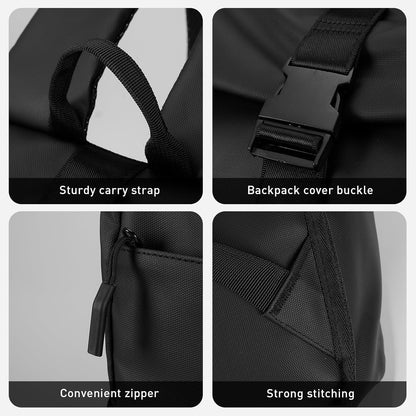 TREKKIN PLUS Laptop Backpack, Waterproof Outdoor Sports Casual Daypack Travel Essentials Black