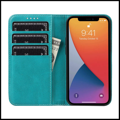 FROLAN for iPhone 13 Pro Wallet Case with Card Holder, Premium PU Leather Credit Slot Flip Folio Book Drop Protection Shockproof Phone Cover for iPhone 13 Pro 6.1 Inch (Sky Blue)