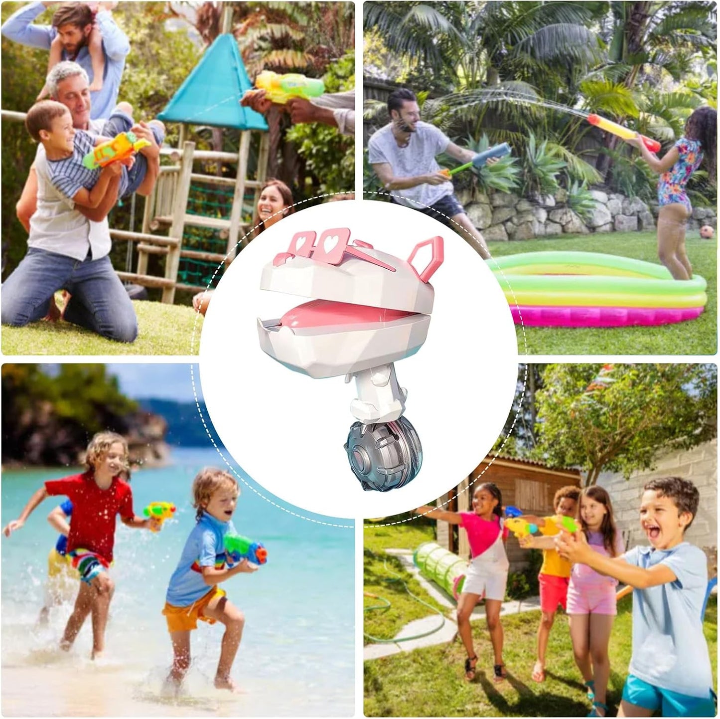 Water Squirter Toys, Automatic Water Blasting, Interactive Summer Outdoor Play, High Pressure Spray Action, 10,04 x 6,3 pollici, Perfect for Kids, Teens and Adults