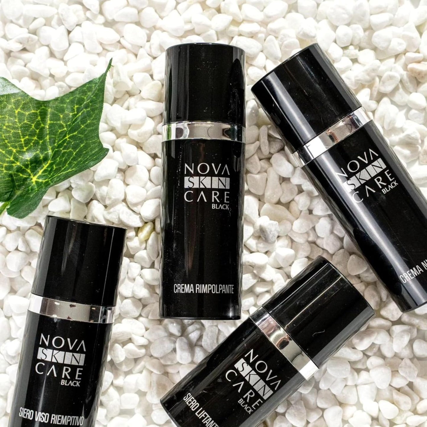 NOVASKIN CARE – Face Filler Serum – 30 ml | Black Line - with Snail Slime, Fights Signs of Aging with Filler Effect, Smoother, Brighter and Replenished Skin - for Mature Skin