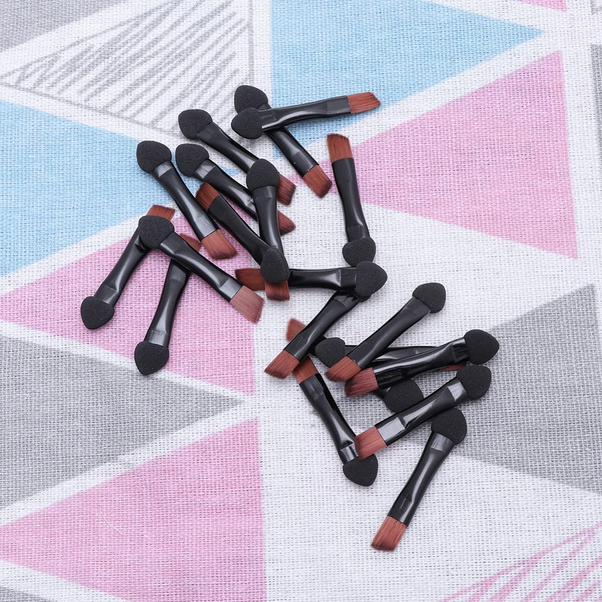 20 Pezzi pennello per ombretto spugnetta per il trucco degli occhi occhio di trucco mini makeup brush set accessori make up ombretto occhi ombretti occhi pennello per sfumare Black Didiseaon