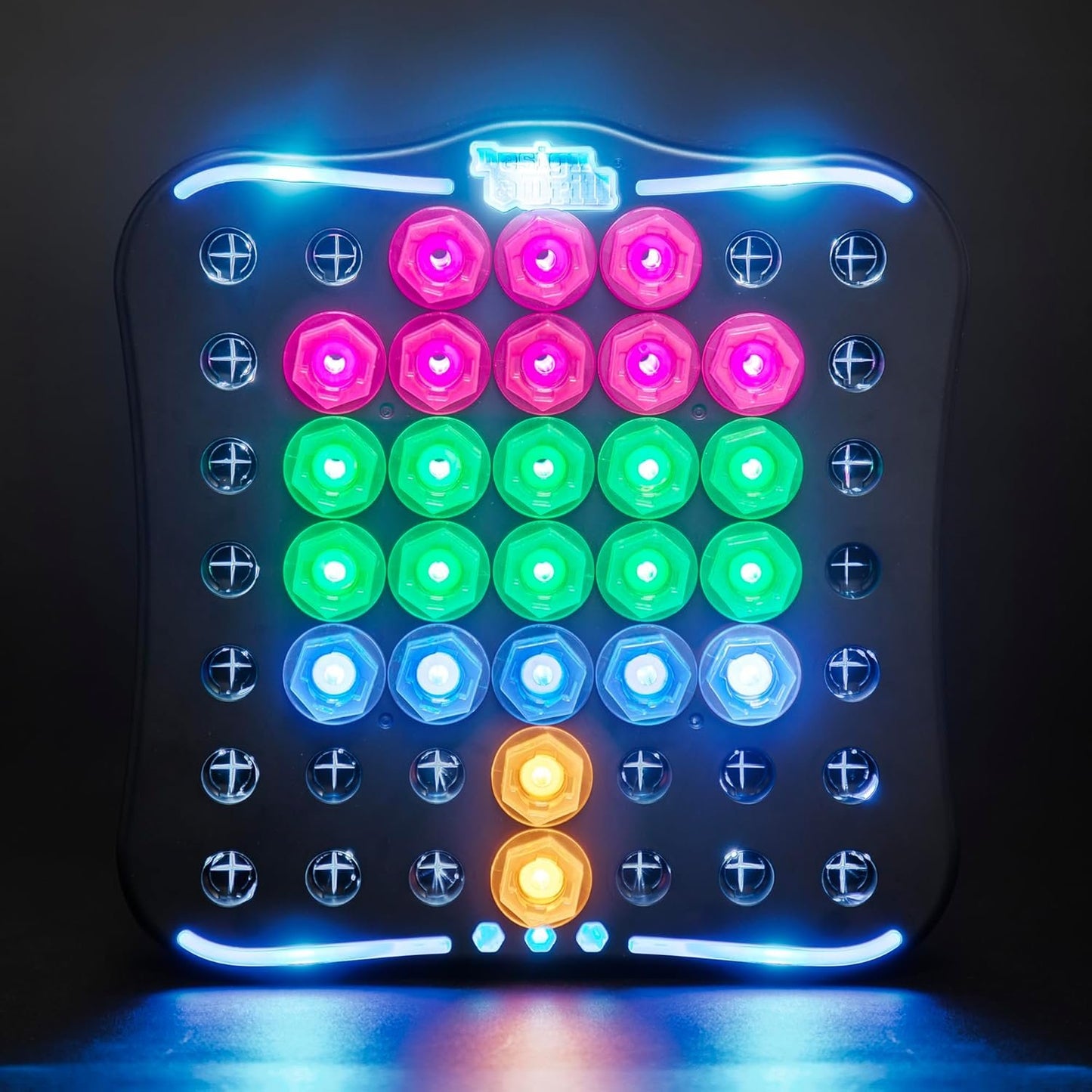 Educational Insights Design & Drill Brightworks, STEM Learning with Toy Drill, 53 Pieces, Ages 3+, Multicolored