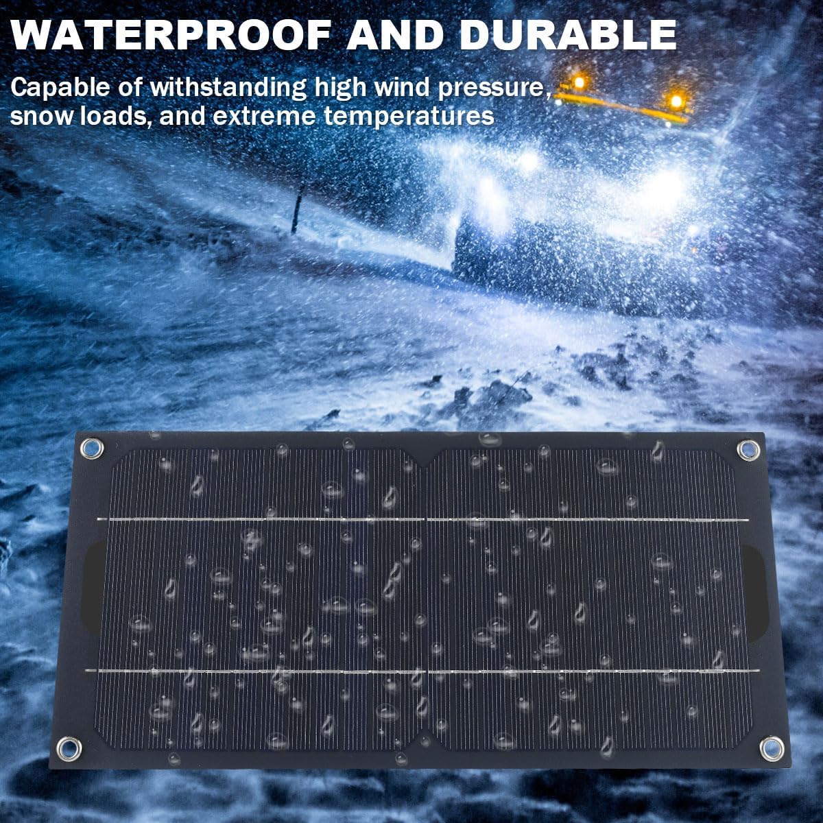 30W Solar Panel Kit, DC 12-24V Portable Trickle Charger, Multiple Protection Monocrystalline Solar Powered Battery Charger for Cars, RVs, Campers, Boats