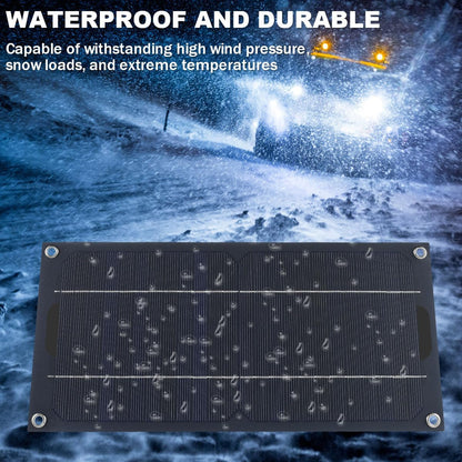 30W Solar Panel Kit, DC 12-24V Portable Trickle Charger, Multiple Protection Monocrystalline Solar Powered Battery Charger for Cars, RVs, Campers, Boats