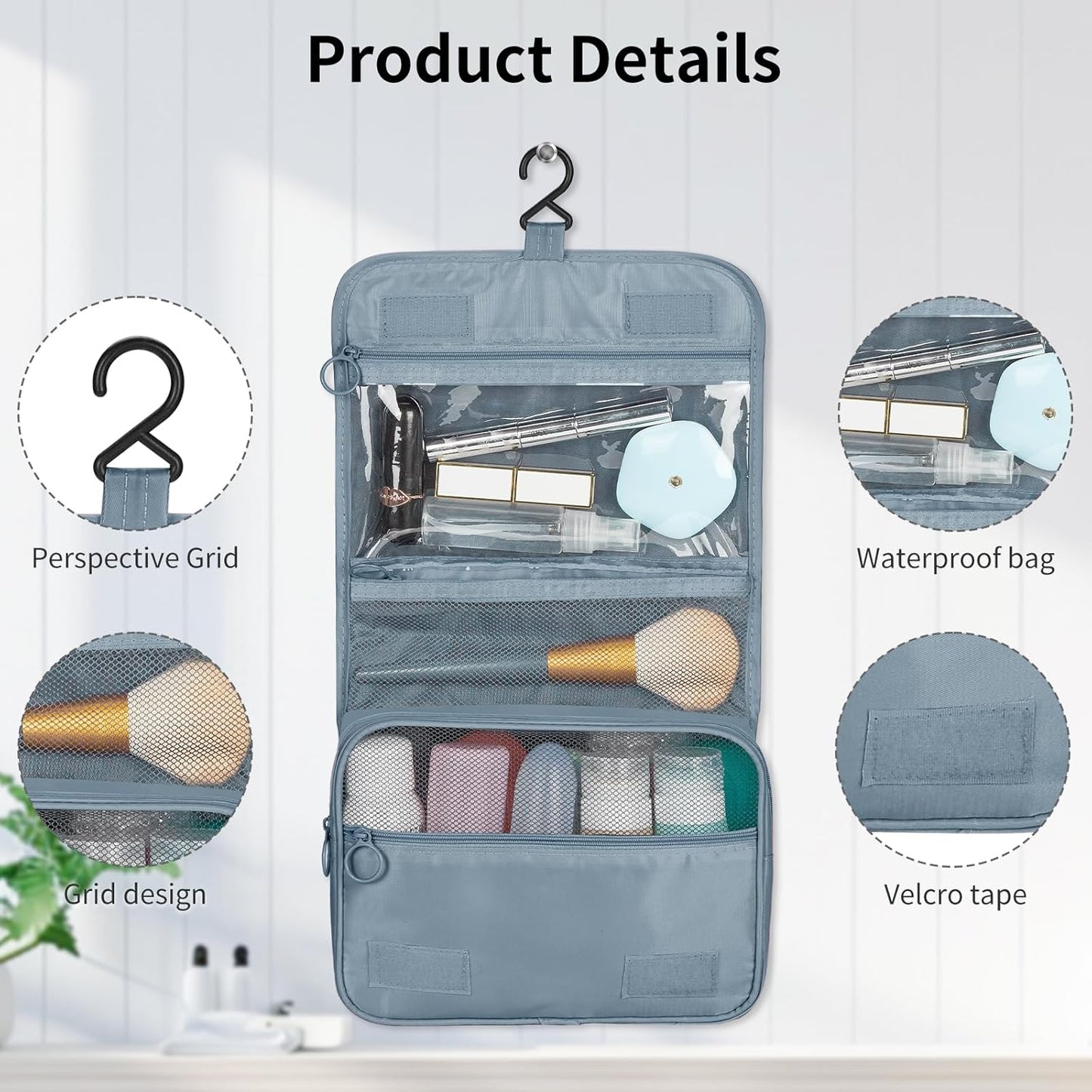 Coolzon Packing Cubes Travel Suitcase Organizer Set of 11, Compression Luggage Organizer Space-Saving for Clothes, Ultralight, Shoes, Underwear, Black, grey