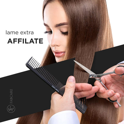FABCARE Professional Hairdressing Scissors with Micro Serration, Extra Sharp, Ideal for Hair Cutting and Barber Use, 6 Inch Length, Ergonomic Design for Precision and Comfort