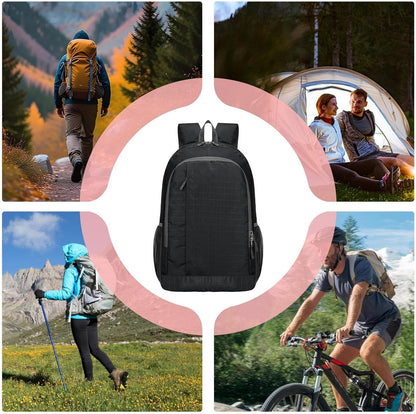 Pzuryhg Daypack Hiking Backpack, Hiking Bag Foldable Backpack, Large, Polyester, 30L Waterproof Lightweight Bags, Outdoor Gear for Men, Women, Camping, Cycling, Sports, 30 x 15 x 46 cm