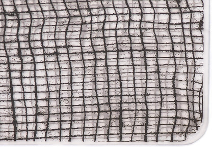 modern-twist Linen Print 100% Plastic Free Silicone Tabletop, Dining, Decoration, Modern Design, Table Runner, Chocolate