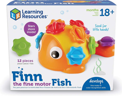 Learning Resources LER9093 Finn The Fine Fish, Sensory & Fine Motor Toy, Ages 18 Months+, OSFA