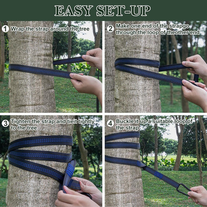 Stnopw Camping Hammock with Mosquito Net,Durable Hammock 440 lb Capacity,Lightweight & Portable Hammock with Tree Straps,Camping Gear for Outdoor Hiking Camping Beach Backpack Travel Outside
