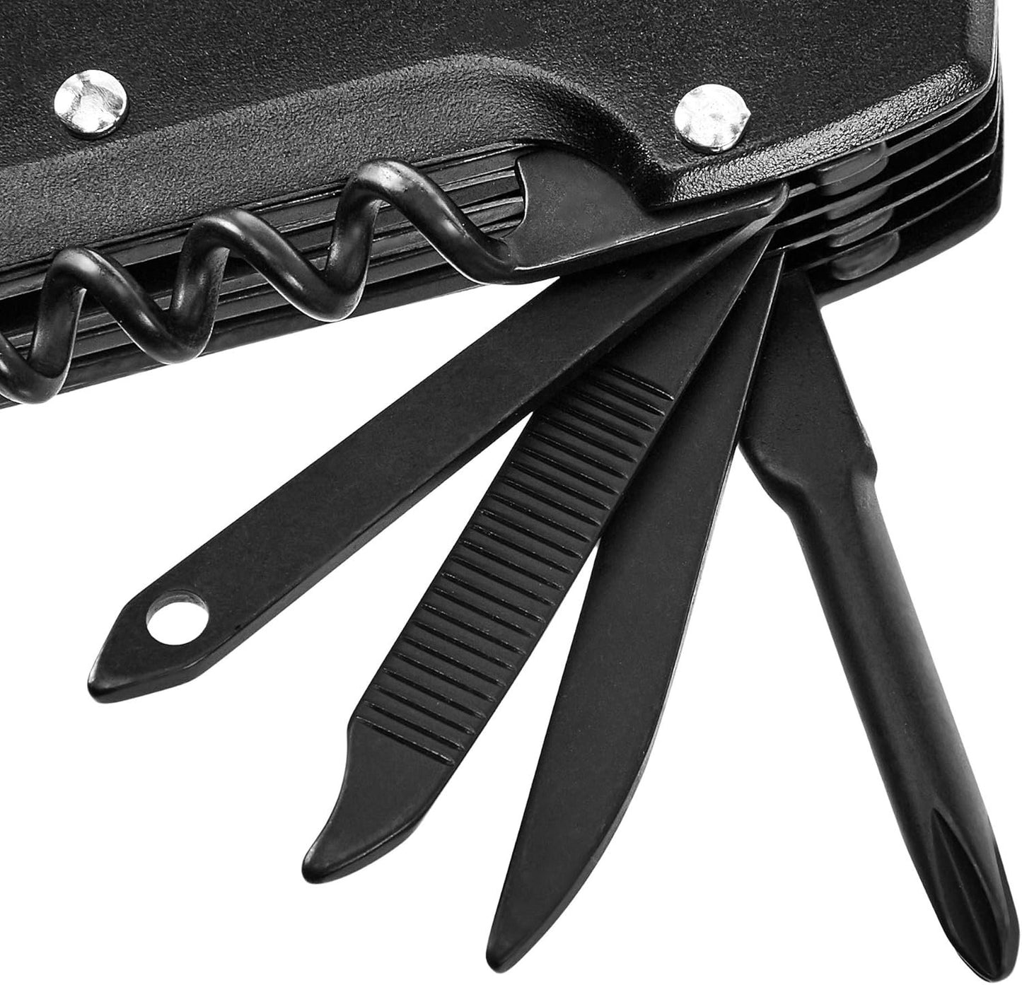 Amazon Basics 15-in-1 Stainless Steel Multitool Pocket Knife with Sheath