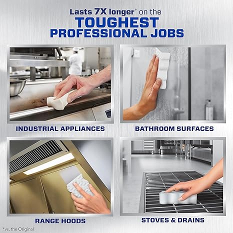 Mr. Clean Professional Magic Eraser Ultra Pro, Multi-Purpose Cleaner, 26 Count, Cleaning Sponge, Commercial Cleaning Supply, Commercial Grease Cleaner.