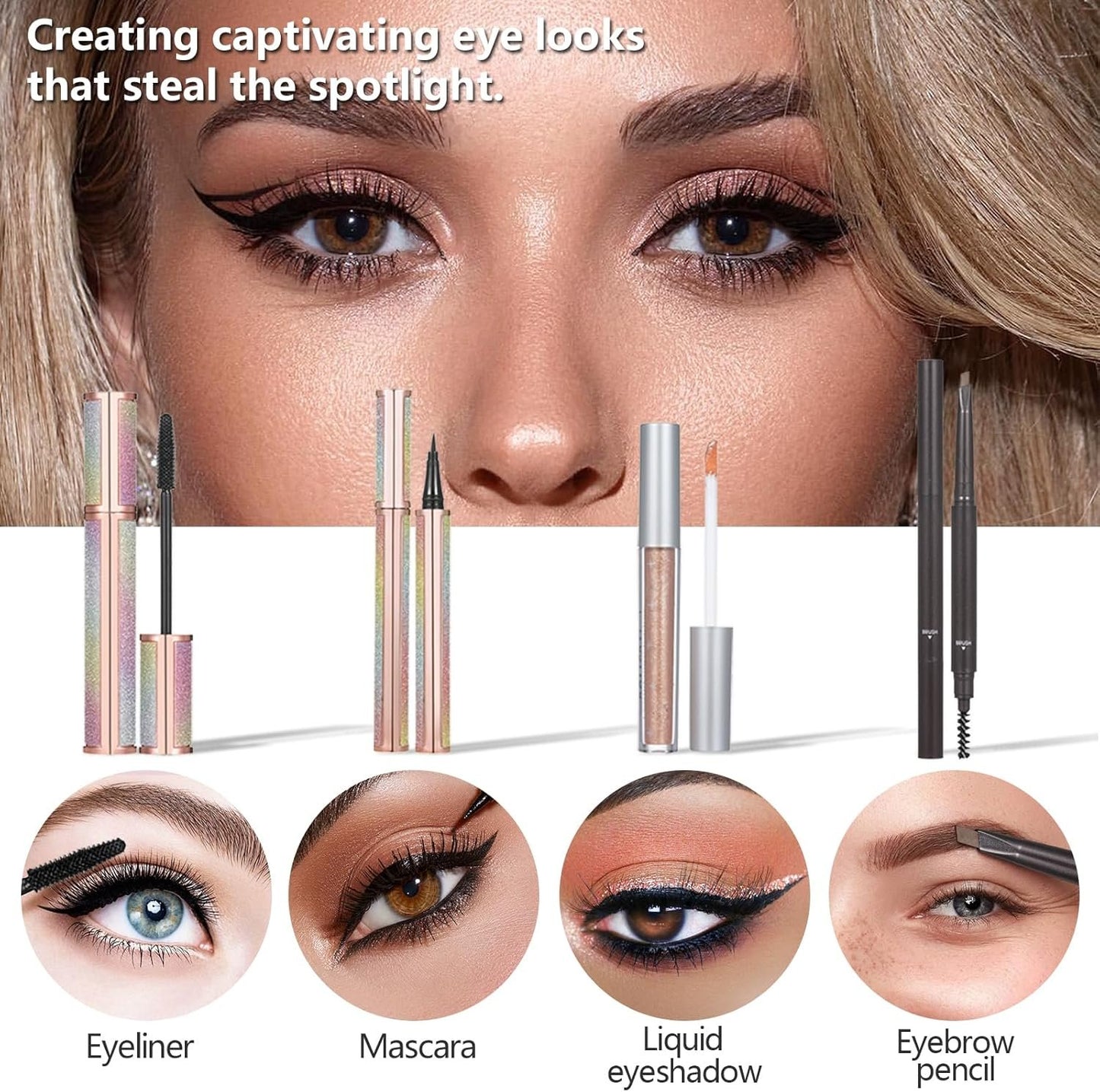 Makeup Kit For Women Full Kit Makeup Kit For Girls Gift Includes Sponge Eyeshadow Lip gloss Set Concealer Eyeliner Eyebrow Makeup Bag