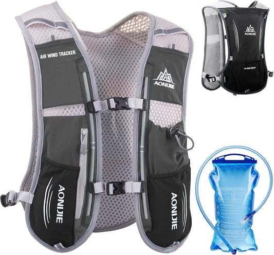 Azarxis Running Vest 5L 5.5L Hydration Pack Water Backpack Lightweight Breathable Race Marathon Trail Cycling Gear