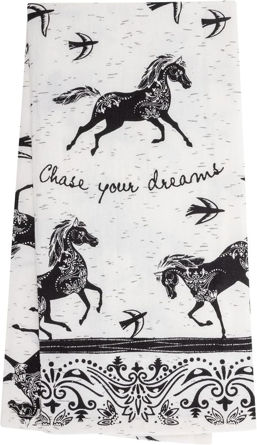 Karma Boho Tea Towels Horse, 18" x 22"