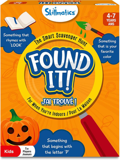 Skillmatics Indoor Scavenger Hunt Card Game - Found It, Learning Toys, Educational, Gifts for Kids, Boys, Girls and Families, for Ages 4, 5, 6, 7, Perfect for Home, School, Playdates