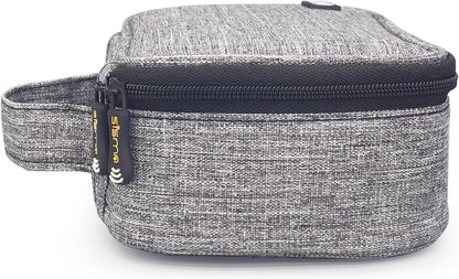 sisma Travel Electronics Organiser Carrying Case for Power Cords Power Bank Earbuds Hard Drives Memory Cards Laptop Adapter Mouse Small Tech Accessories -Grey 1680d Fabrics