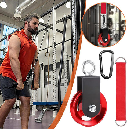 Pulleys for Lifting, Heavy-Duty Storage Pulley, Smooth Load-Bearing System, Quick-Release Workout Gear, Multifunctional Design, for Garage Home Gym, Marine Equipment Handling