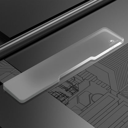 SELORSS Acrylic Keyboard Wrist Rest 98-Key Mechanical Keyboards Ergonomic Palm Rest for Computer Keyboard,Anti-Slip Base,Wrist Pad for Laptop,Office & Home-Easy Typing, White/Oversize