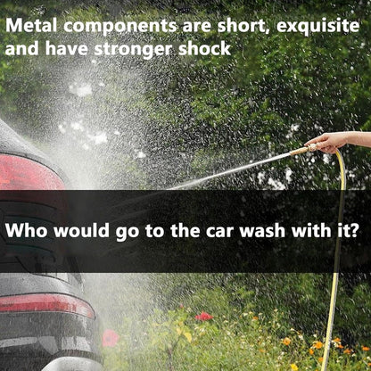 Car Wash Foaming, Heavy Duty Garden Hose, Quick Connect System, Lightweight Detailing Tool, Multipurpose Cleaning Supplies for Driveway, Rv Cleaning, Piante Watering, Outdoor Use