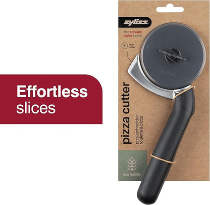 Zyliss Pizza Cutter with Removable Wheel - Stainless Steel Blade - Kitchen Tool and Gadget for Right- and Left-Handed Use - Dishwasher Safe - New Sharp Edge Pizza Cutter