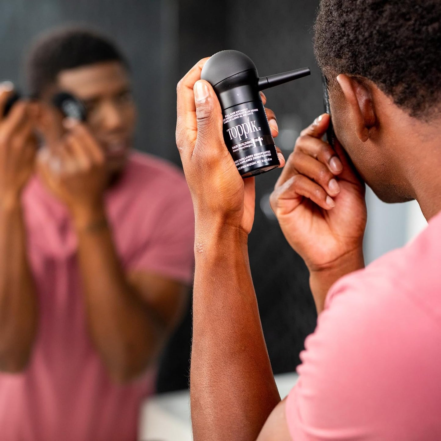 Toppik Hair Perfecting Duo - Hides Extension Tracks - Natural & Fuller Look - Organic Keratin - Easy to Apply - For Men & Women - Hairline Care - Hair Loss Products - Hairline Optimiser - 27.5g