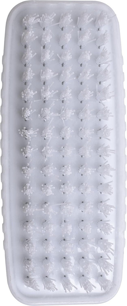 SPARTA 3623900 Plastic Hand Brush, Nail Brush with Polypropylene Bristles for Kitchens, Homes, Restaurants, 3.5 Inches, White, Dual Sided