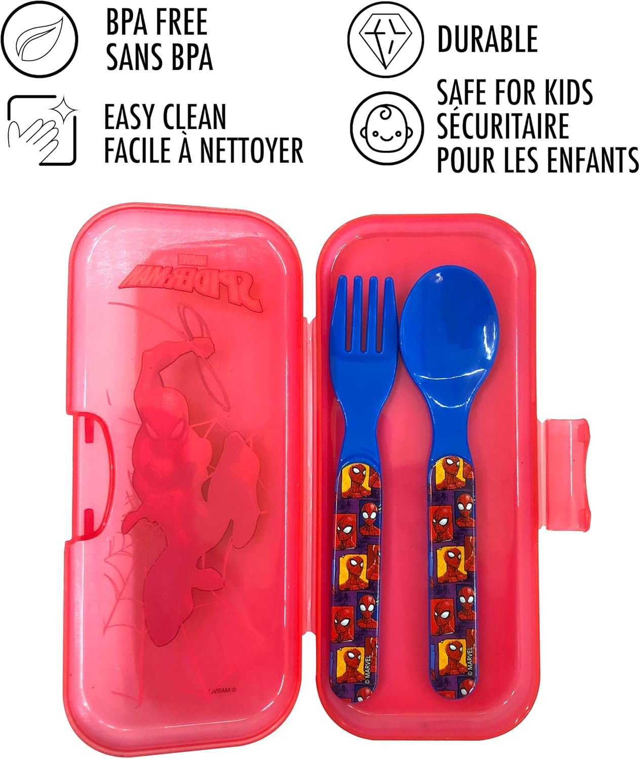 Spiderman Travel Cutlery Set