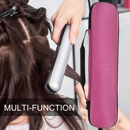 Borsa per attrezzi per capelli, portatile in ferro , organizer da viaggio, multifunzione, impermeabile, per accessori per la cura dei capelli, styling per uomini e donne, Rosa acceso