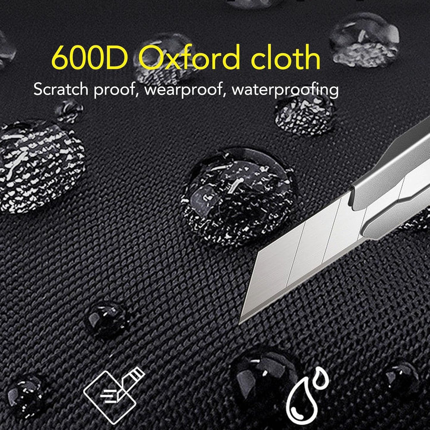 Car Trunk Organizer, 95L Car Multi Compartment Storage Box with Handles, Foldable Trunk Extended Cargo Organizer, for Any Car, SUV, Truck