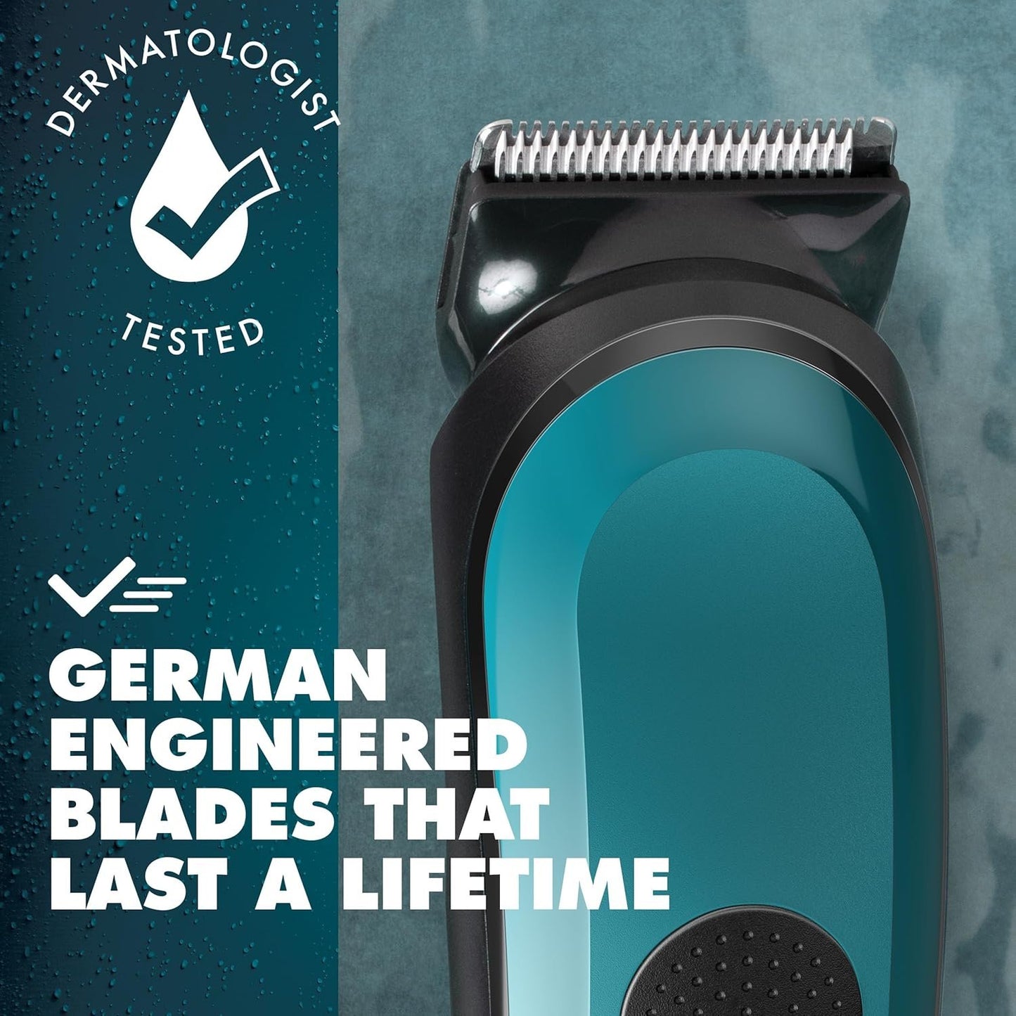Gillette Intimate Men’s Pubic Hair Trimmer i3, SkinFirst Pubic Hair Trimmer For Men, Waterproof, Cordless For Wet/Dry Use, Shaver For Men, Lifetime Sharp Blades