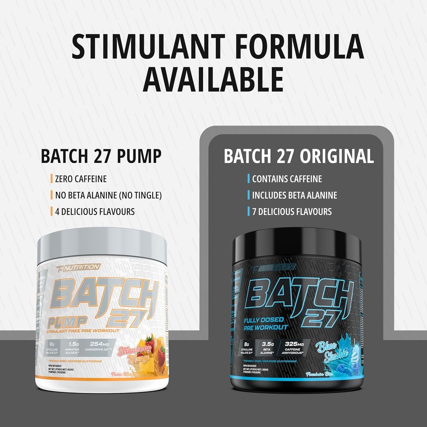 Batch 27 Stim Free Pre Workout for Men & Women - Intense Pumps & Performance - Caffeine Free Pre Workout - Nitric Oxide Supplement w/ 9g L Citrulline, 1.5g Agmatine, VasoDrive, Glycerol - 40 Servings (Orange Cream)